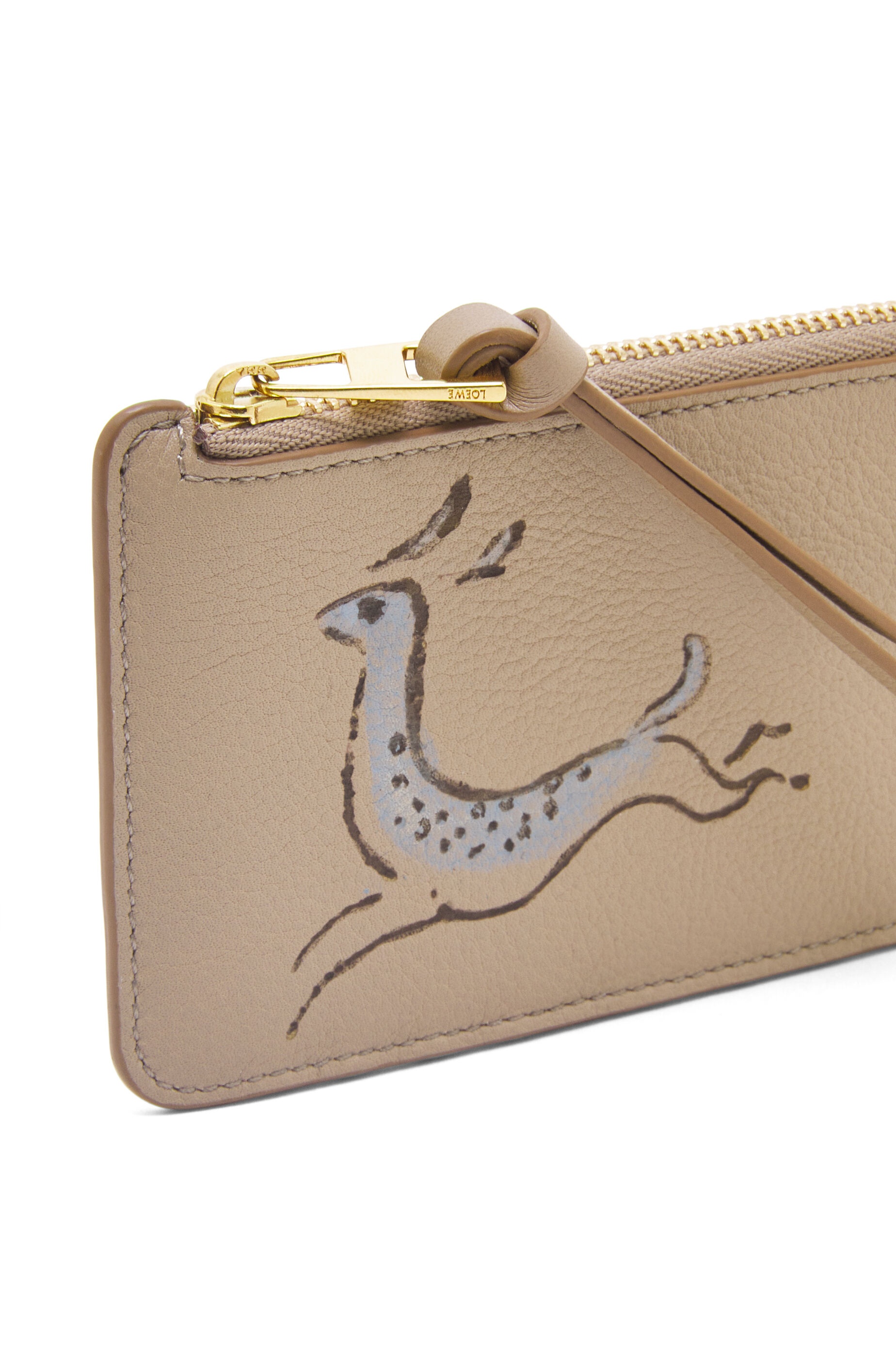 Deer coin cardholder in classic calfskin - 4