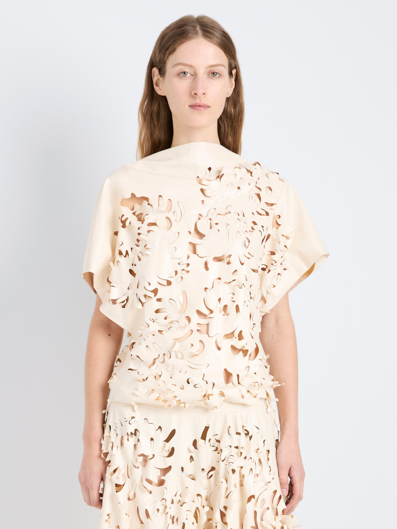 Dima Top in Lacquered Cotton 2