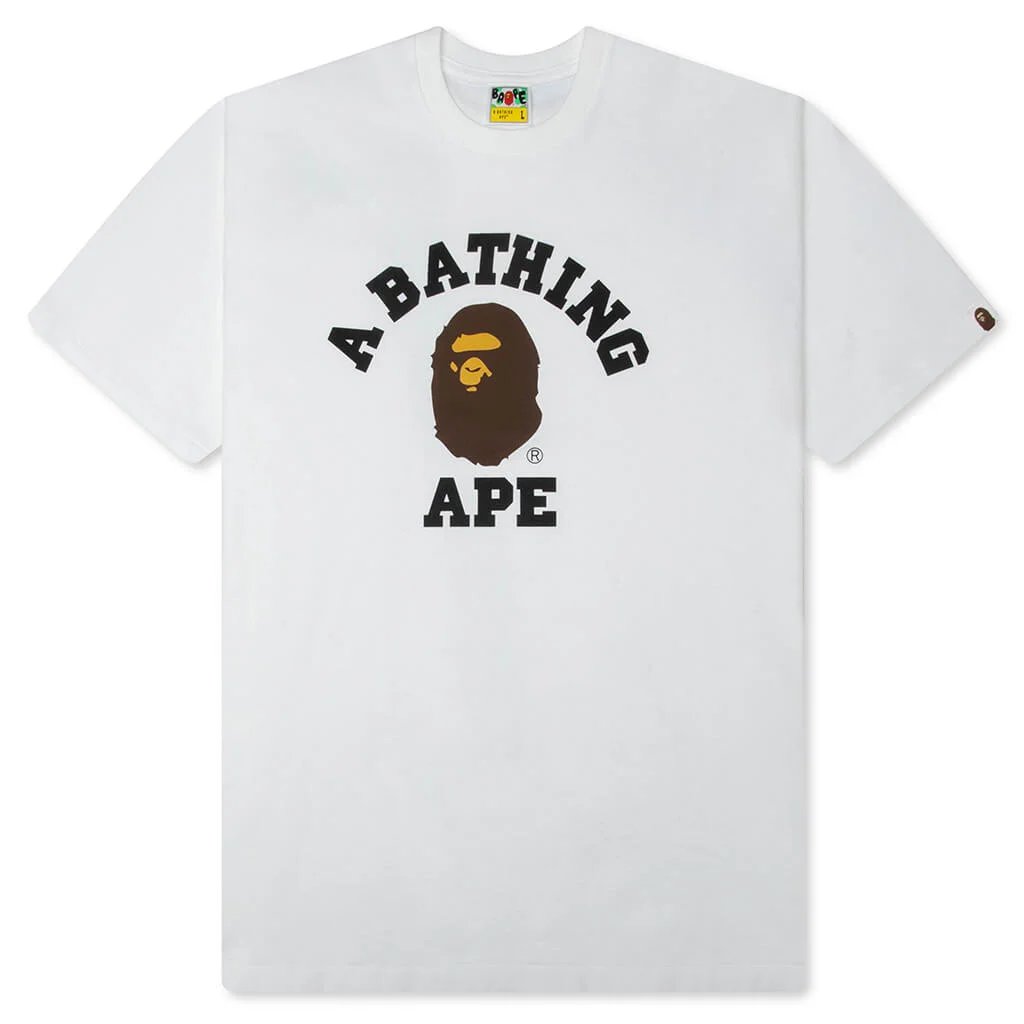 COLLEGE TEE - WHITE - 1