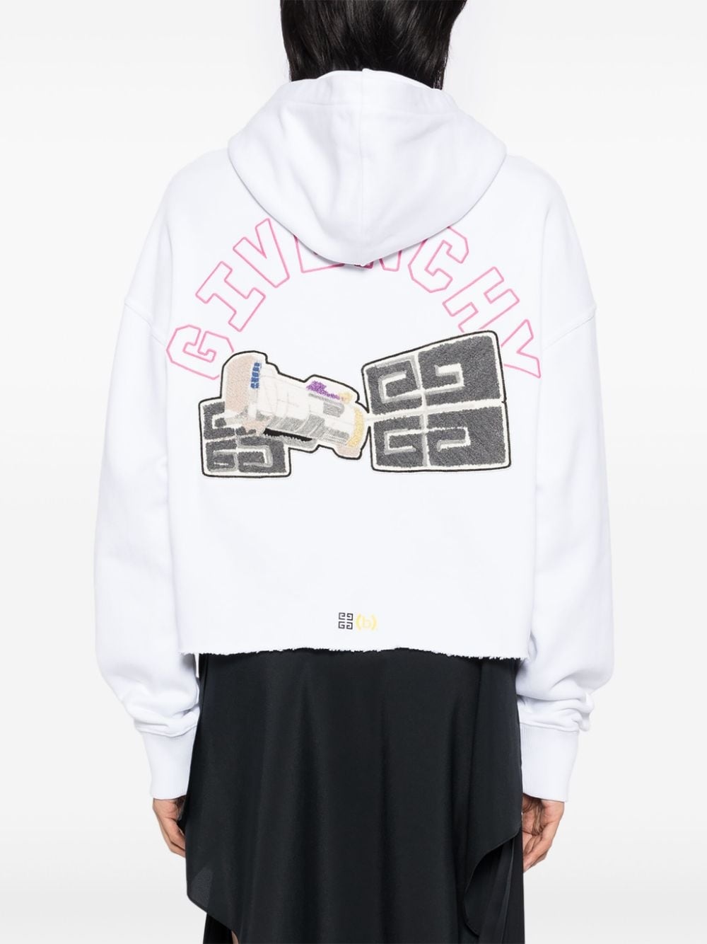 appliqué hoodies - 4