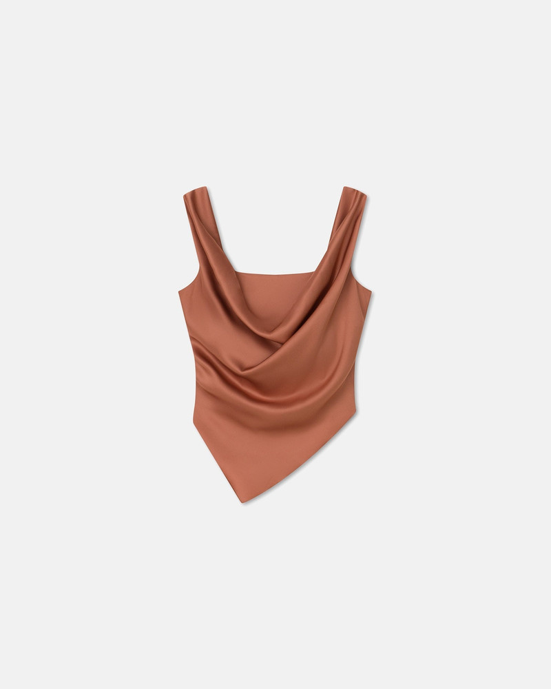 Draped Slip Satin Top 1