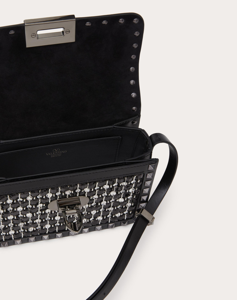SMALL ROCKSTUD23 EMBROIDERED SHOULDER BAG 7