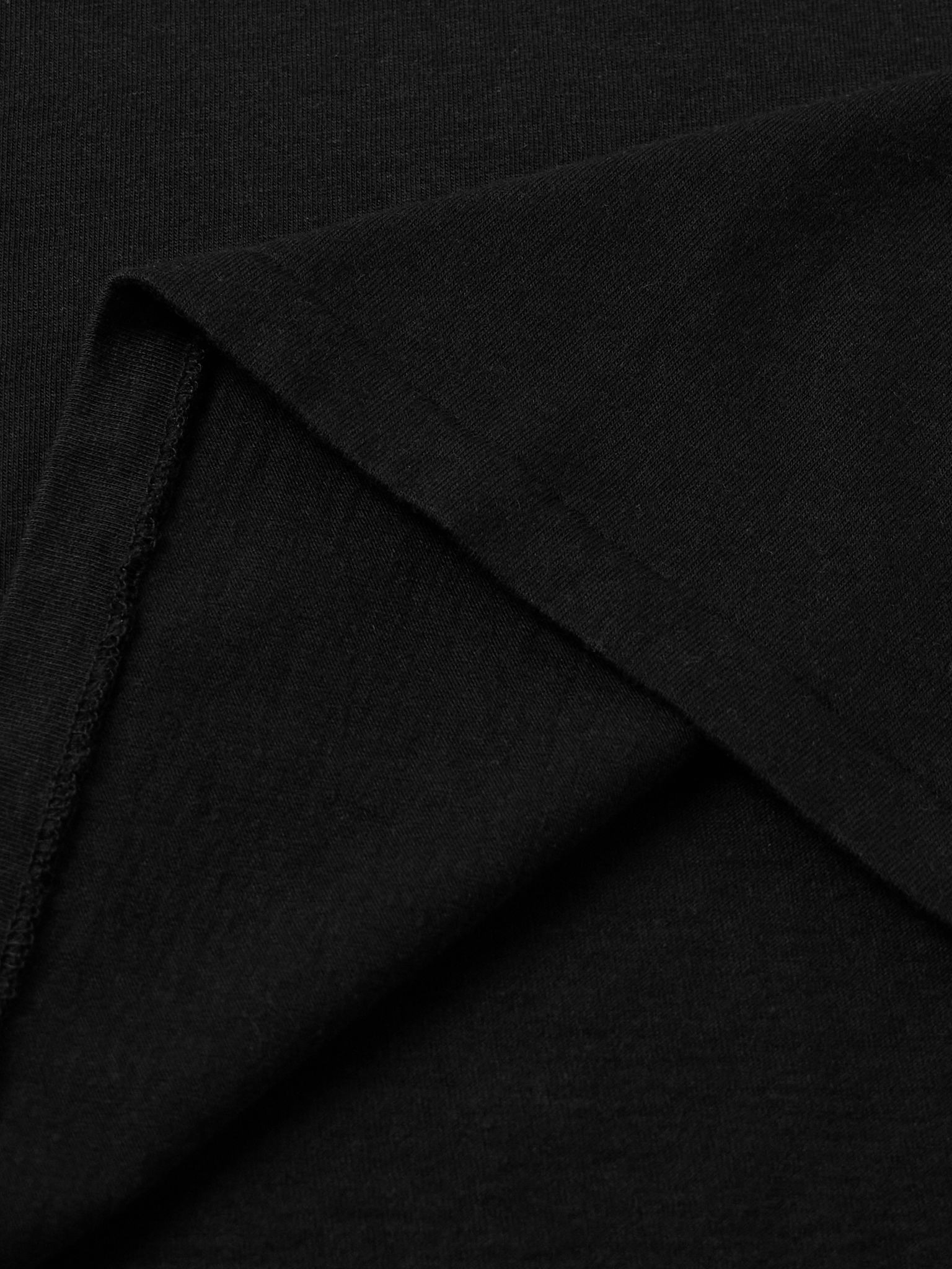 Cotton and Cashmere-Blend Jersey T-Shirt Black - 5