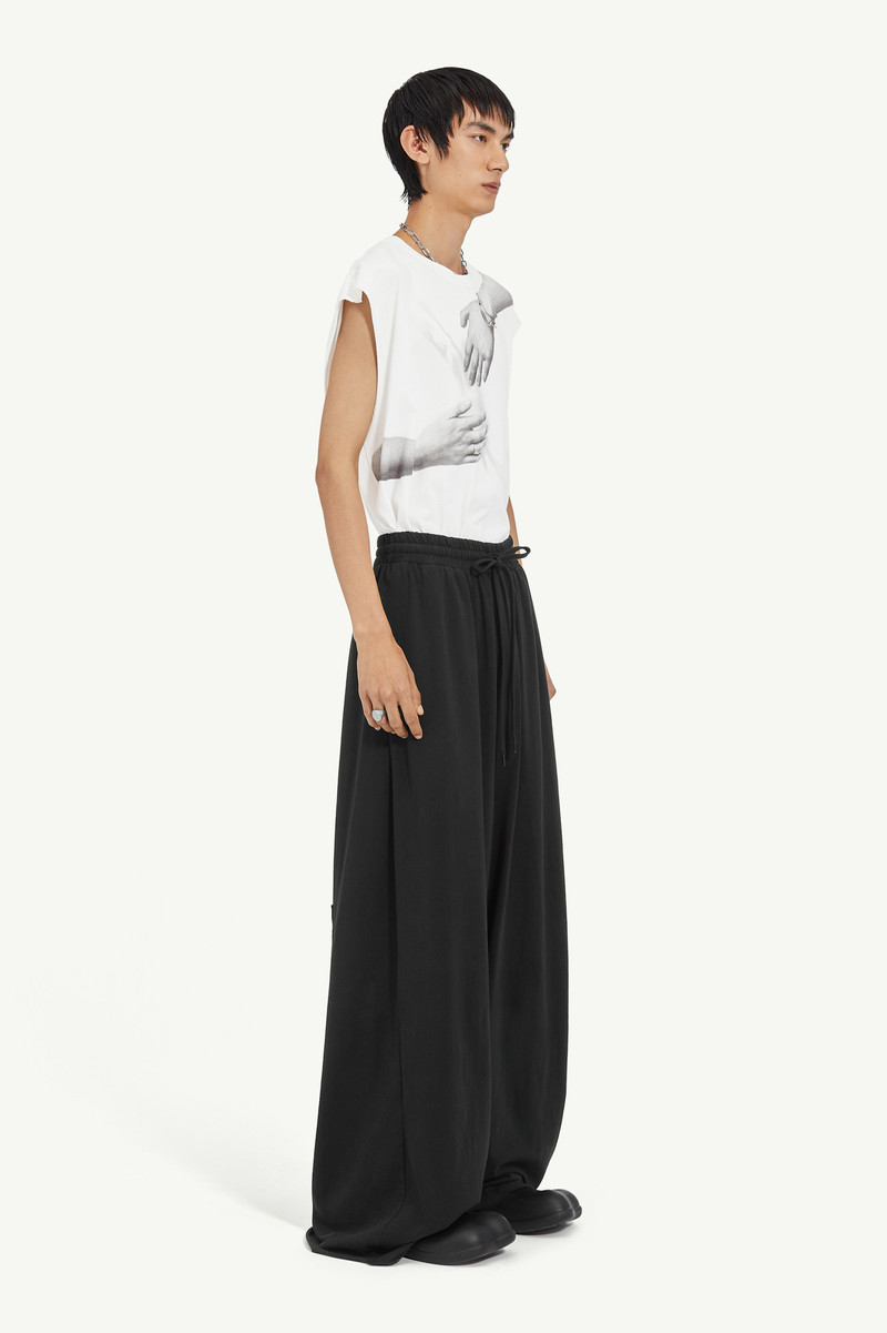 Unbrushed sweat jersey trousers 3