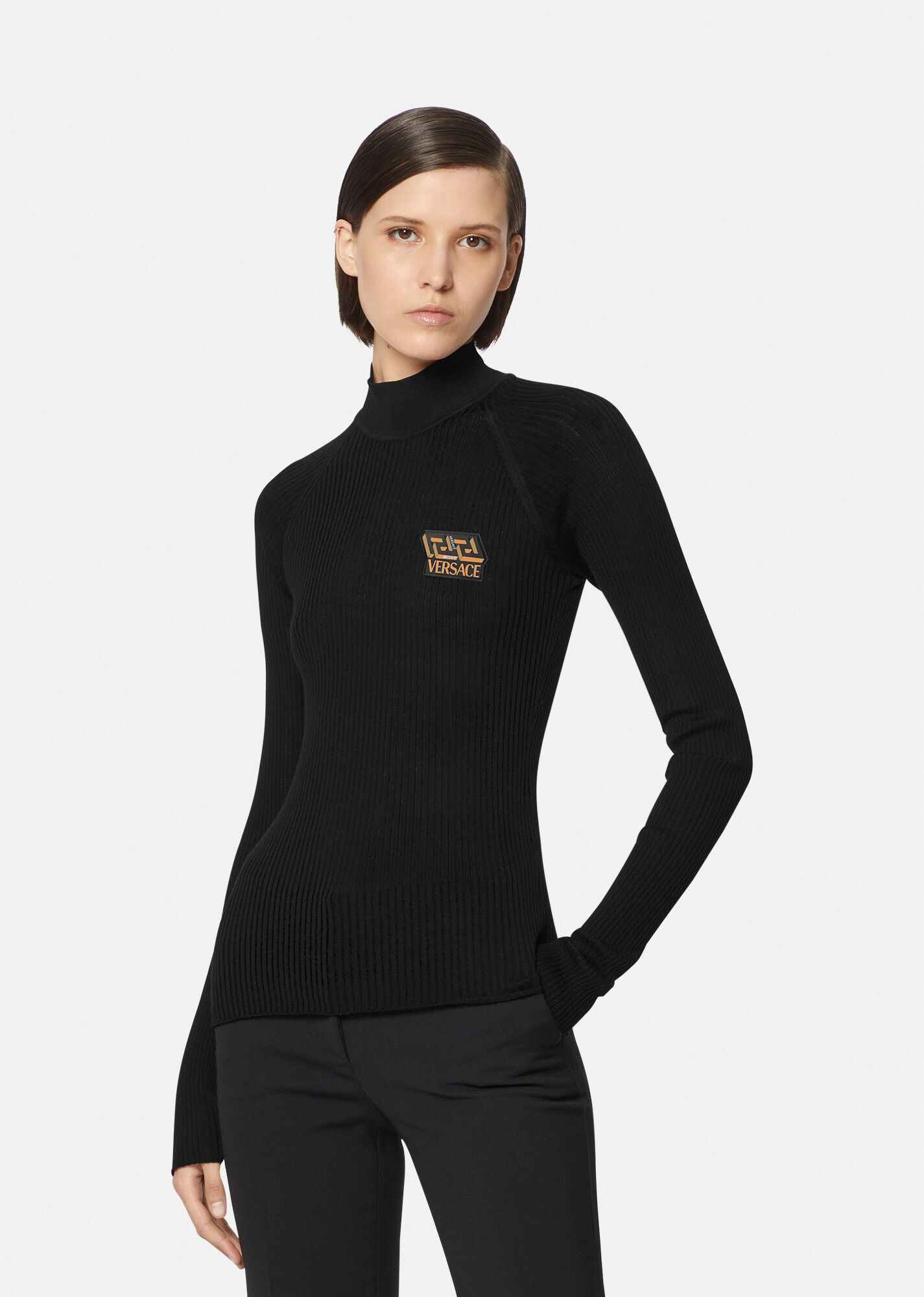 La Greca Accent Wool Sweater - 2