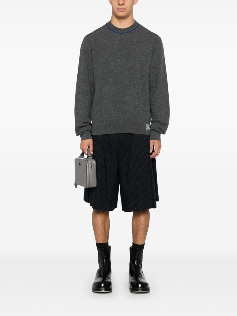 Burberry Equestrian Knight-intarsia knit sweater outlook