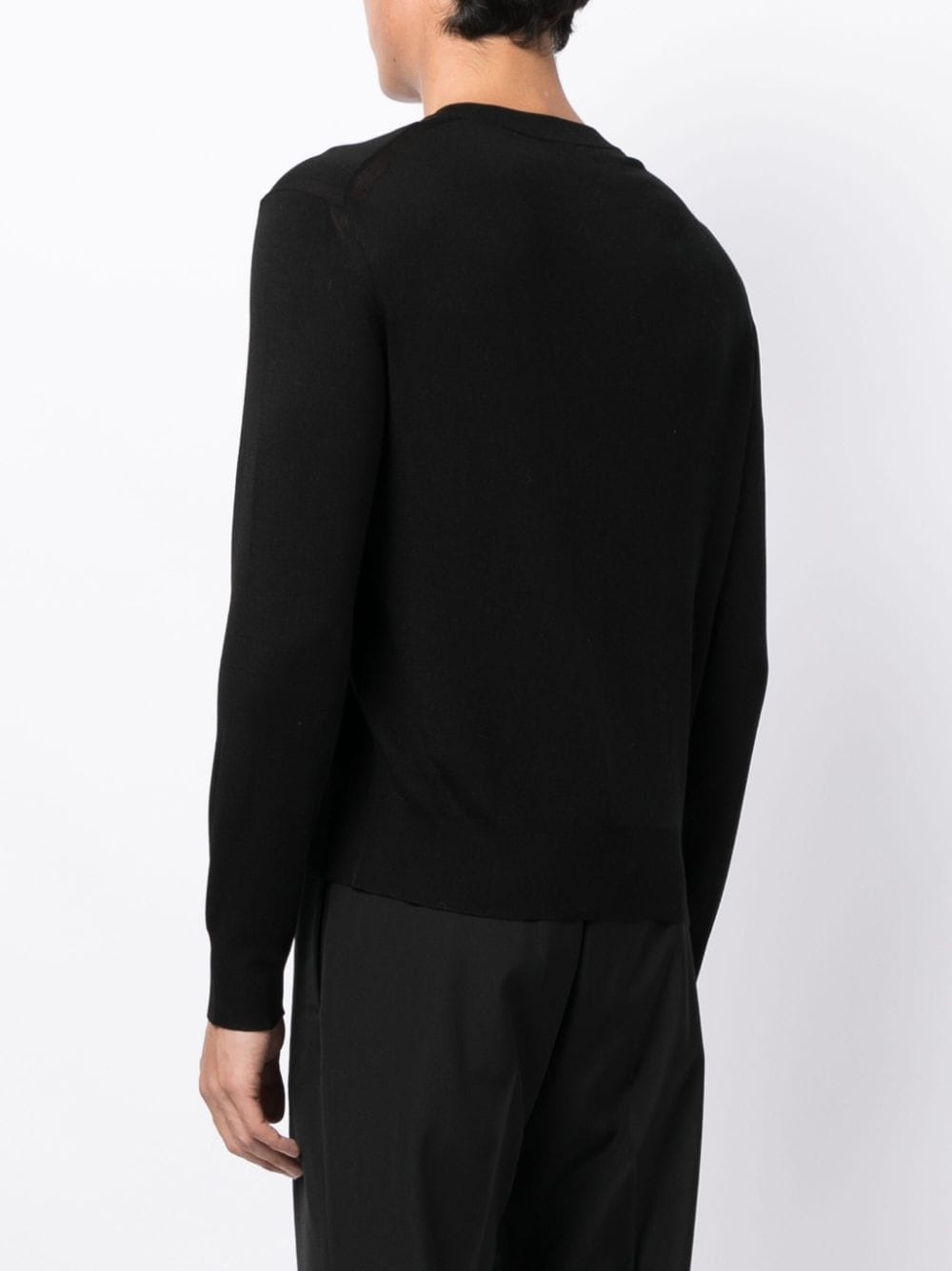 fine-knit silk Henley top - 4