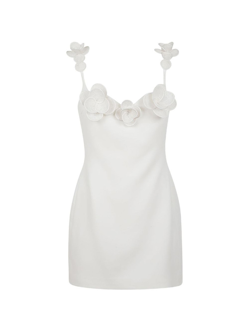 floral-appliqué mini dress 1