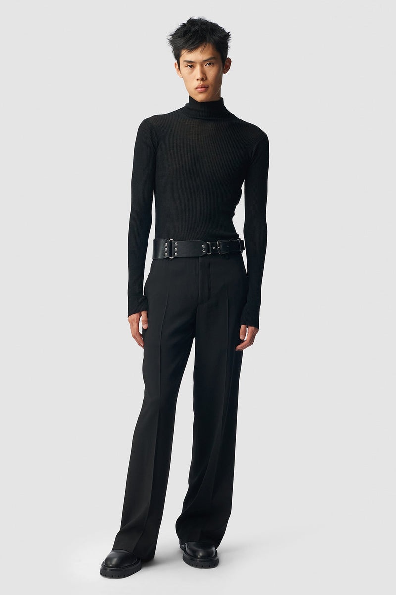 Bastiaan High Neck Rib Top - 3
