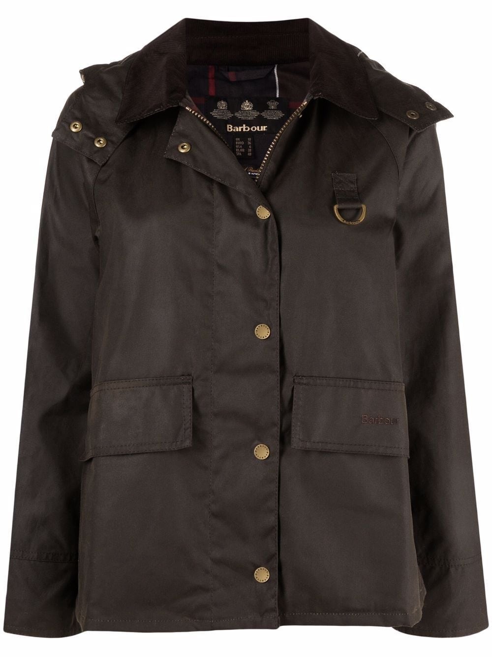 Avon wax-cotton hooded jacket - 1