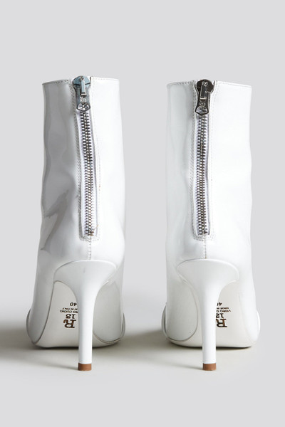 R13 SID HEELED HARNESS BOOT - PATENT WHITE outlook