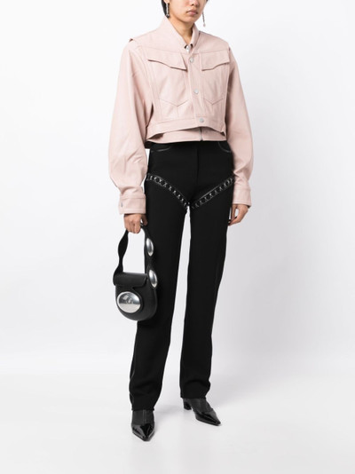 FENG CHEN WANG layered-panel cropped jacket outlook