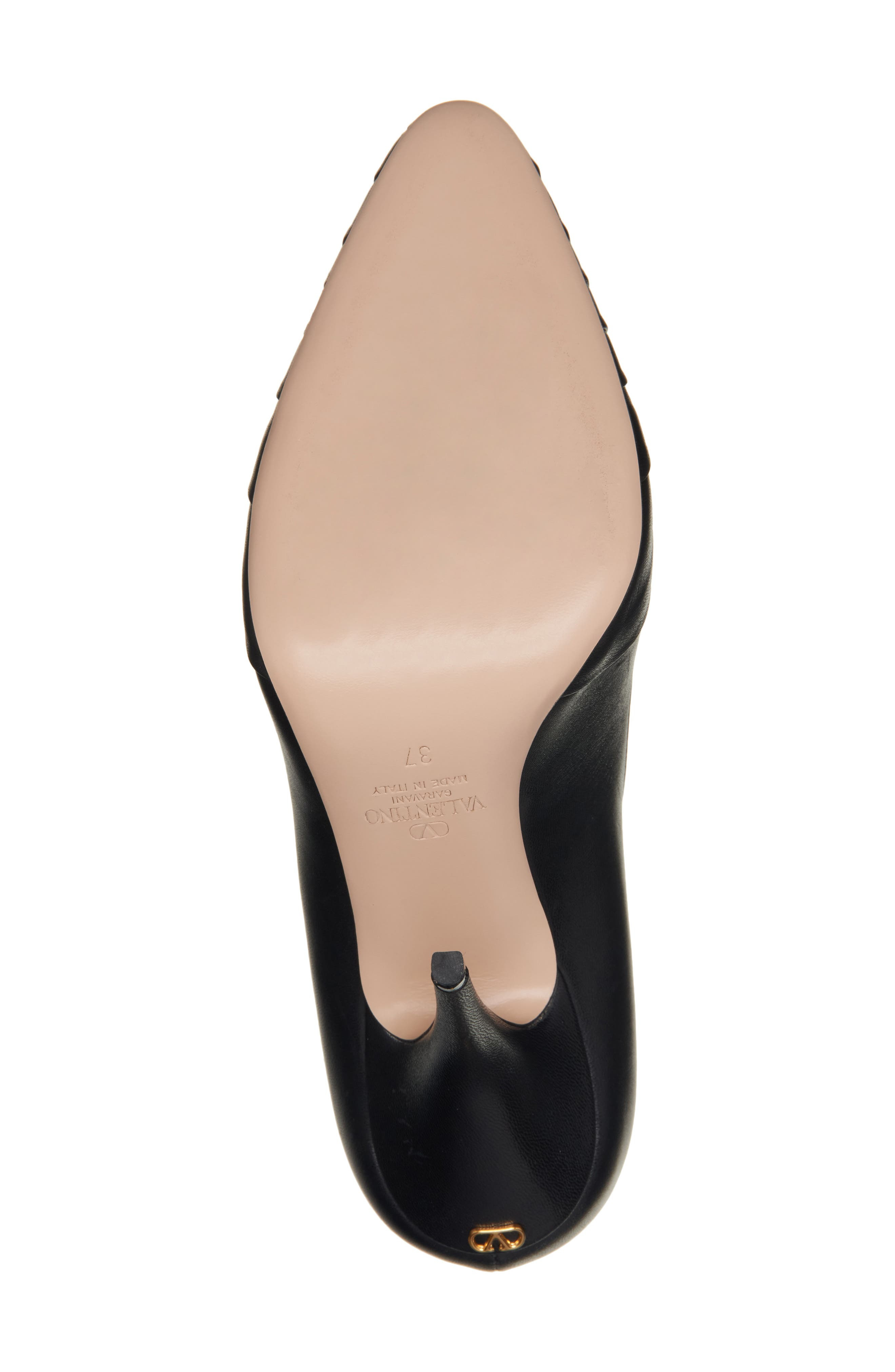 Valentino Panther Pointed Toe Pump in 0No Nero at Nordstrom - 6