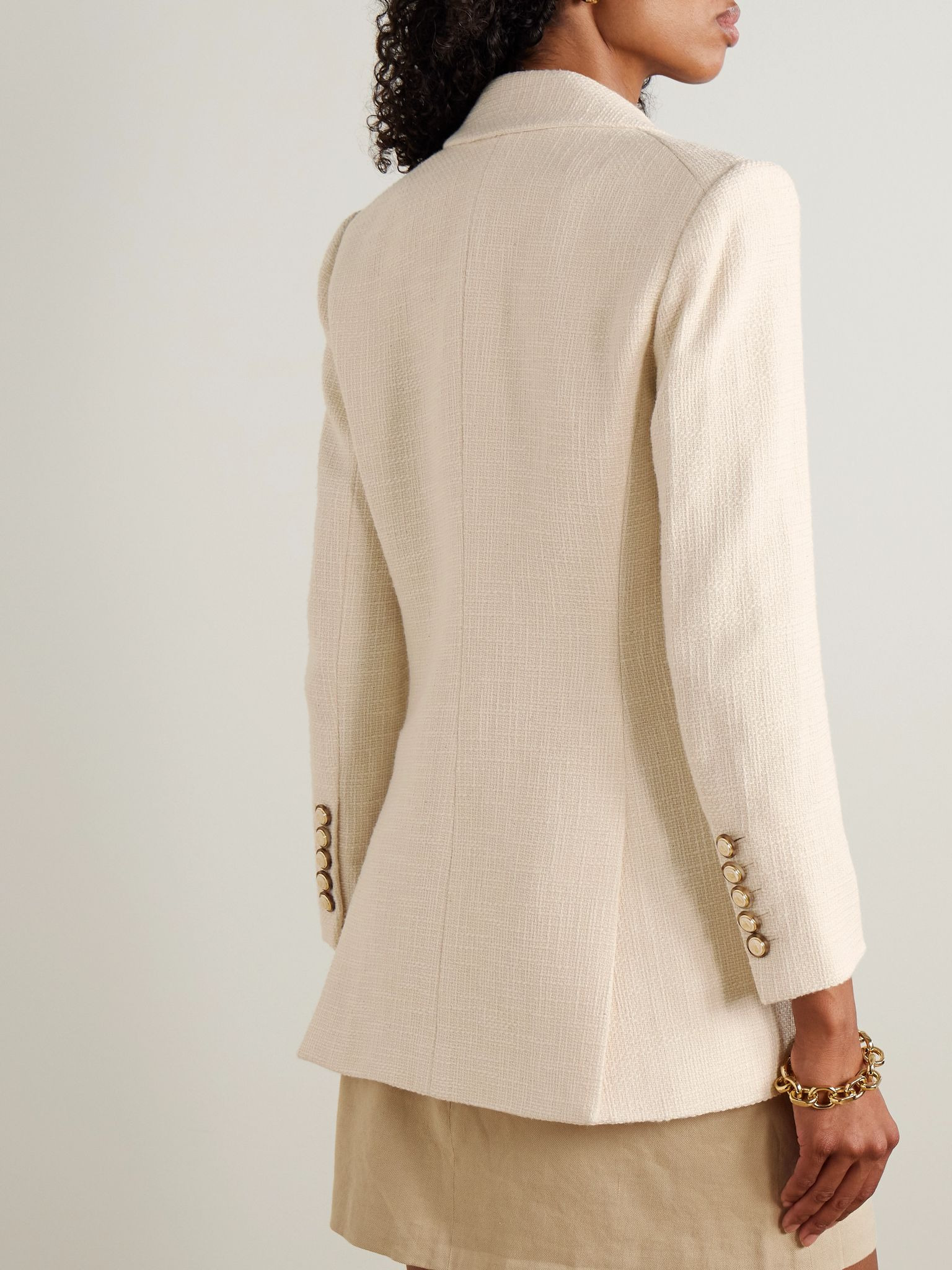 Terre Dickey cotton blazer Ecru - 4