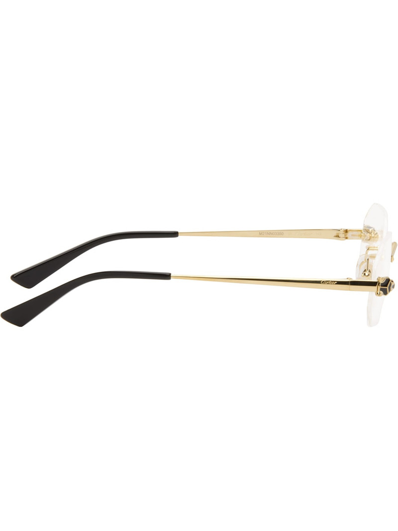 Cartier Gold 'Panthère de Cartier' Glasses outlook