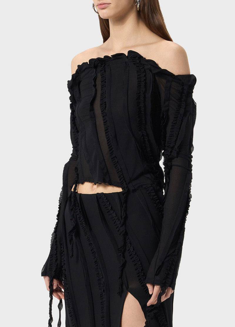 JERSEY BLOUSE WITH INLAYS 4