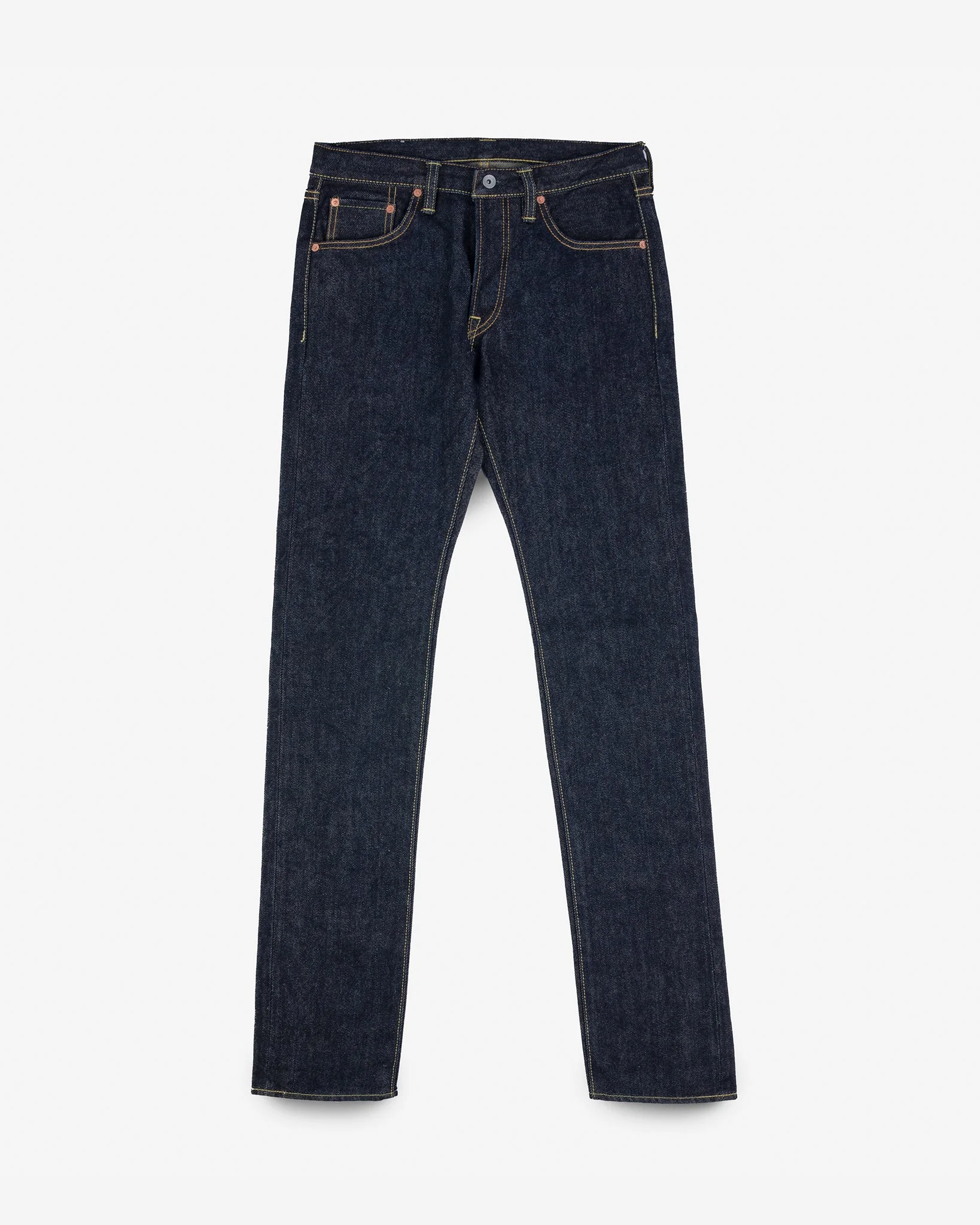 IH-777S-21 21OZ SELVEDGE DENIM SLIM TAPERED CUT JEANS - INDIGO - 1