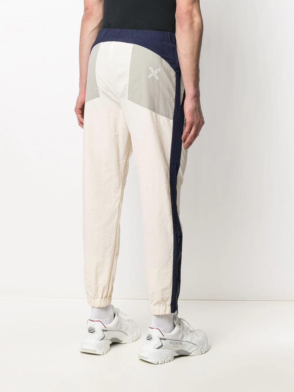 panelled detail track pants - 4