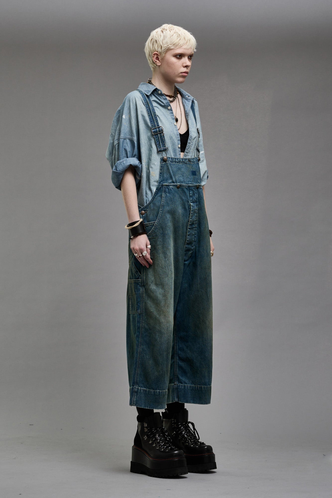 SLOUCH BIB OVERALL - WILTON INDIGO - 3
