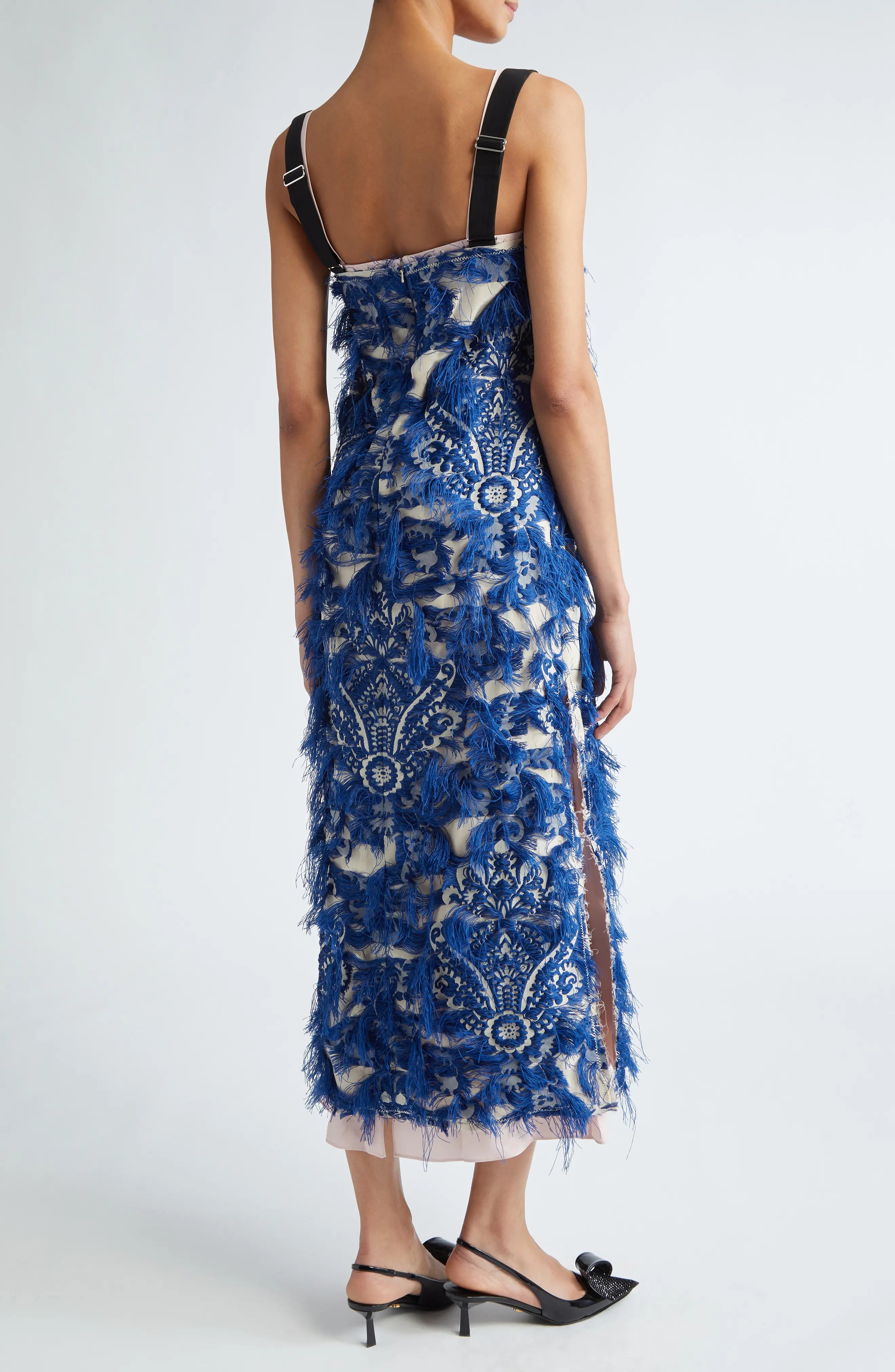 Erdem Fringe Jacquard Pencil Dress | nordstrom | REVERSIBLE