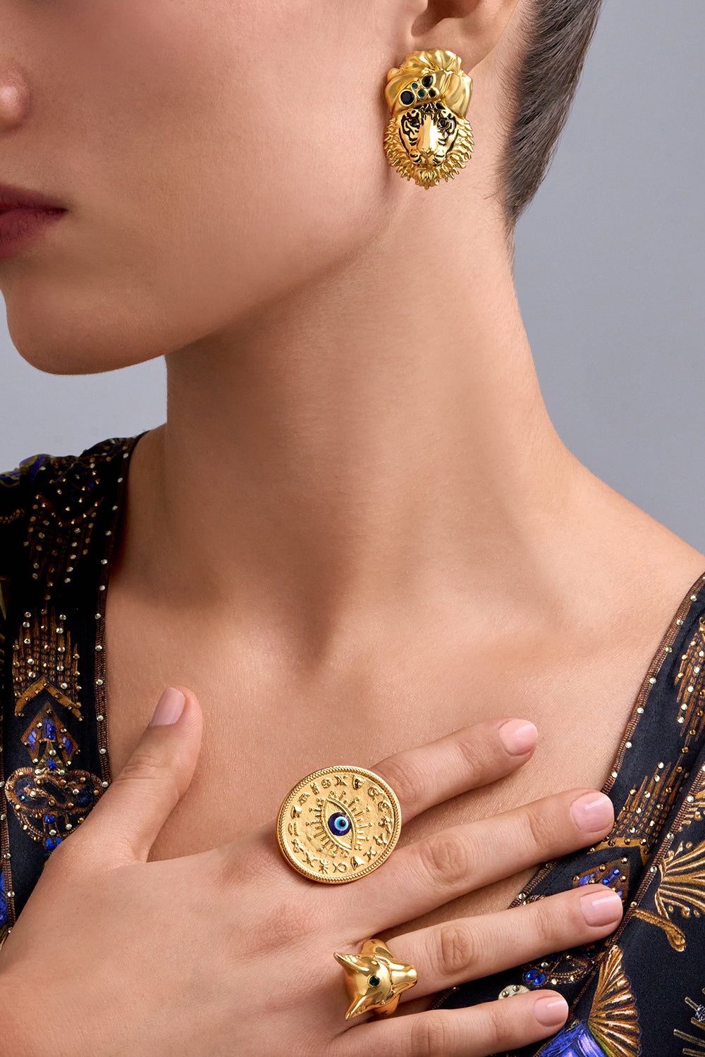 SACRED SYMBOLS JAGGI EARRINGS - 2