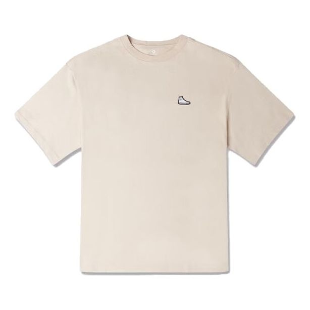 Converse Go-To Sneaker Patch Loose Fit T-Shirt 'Beige' 10025397-A09 - 1