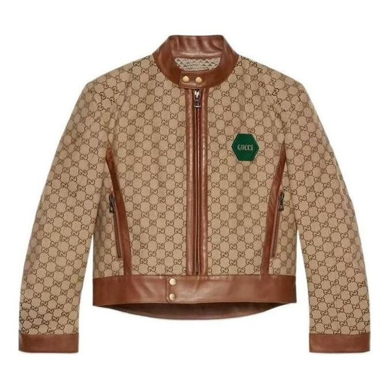 Gucci 100 GG Canvas Jacket 'Beige Ebony' 676489-Z8ATV-2190 - 1