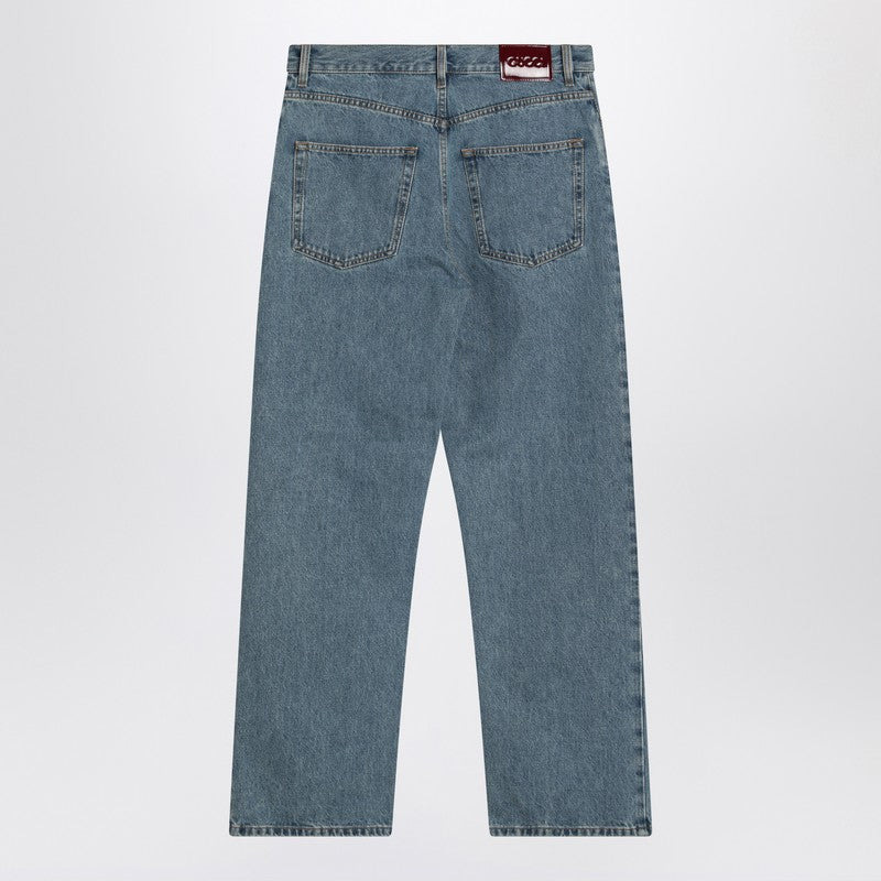 Gucci Light Blue Wide-Leg Jeans Women - 2