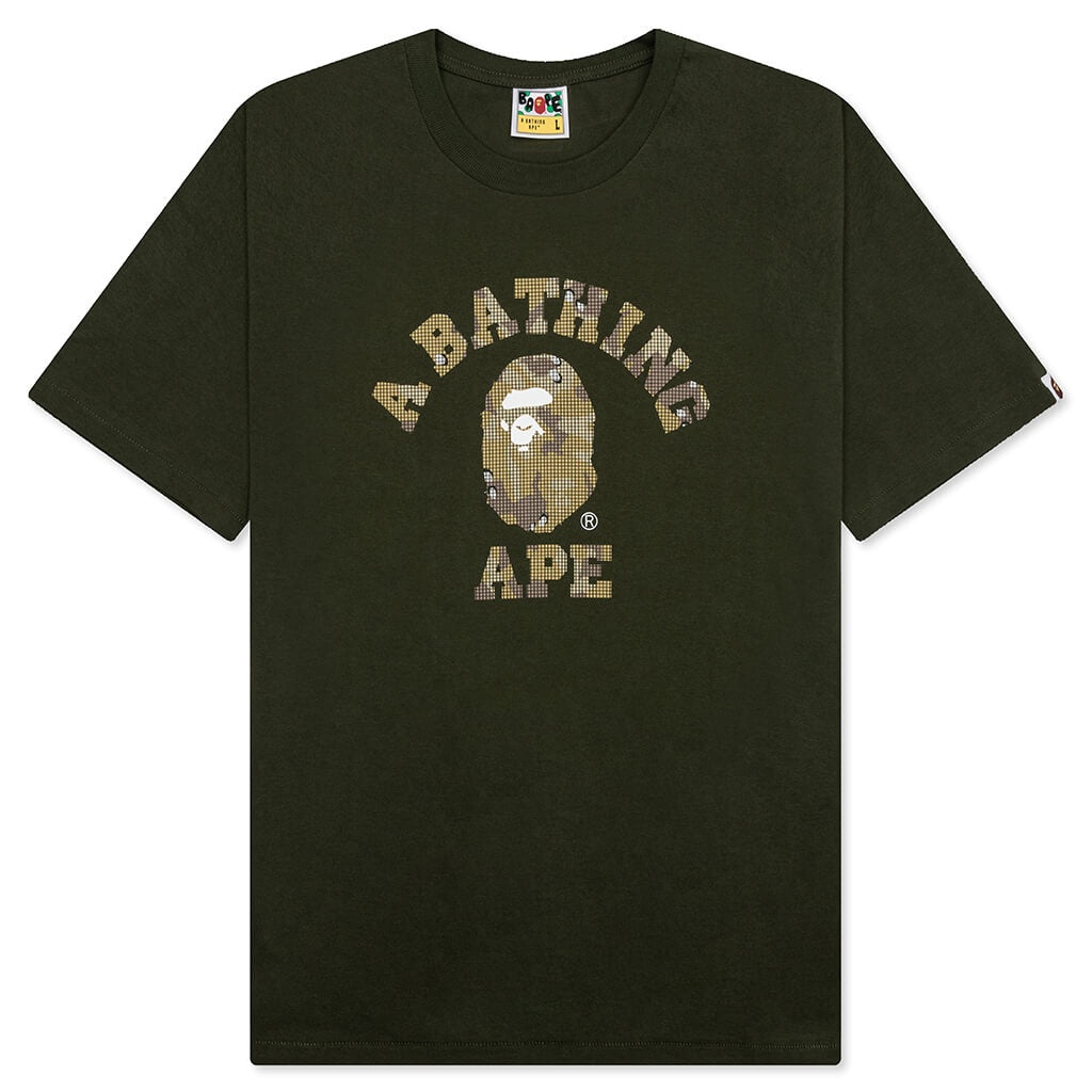 BITMAP COLLEGE TEE - OLIVE DRAB - 1