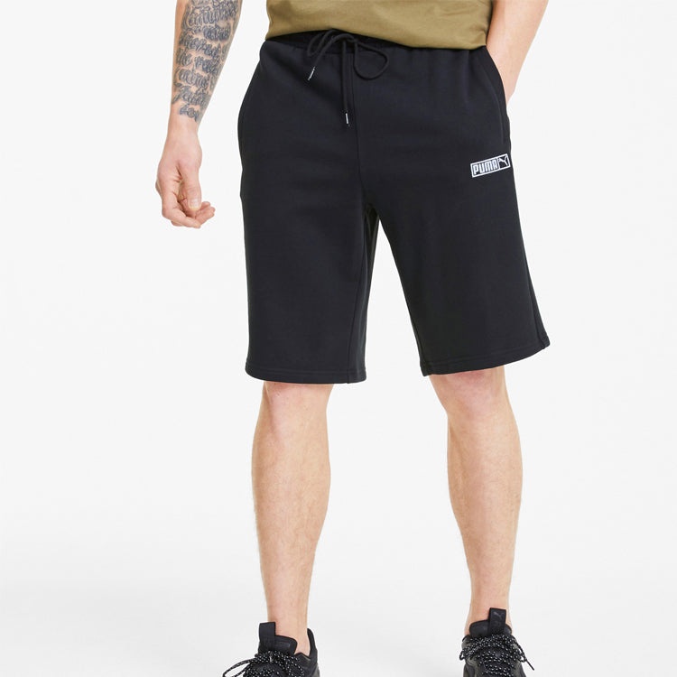 PUMA Classics Logo Shorts 'Black White' 597492-01 - 4