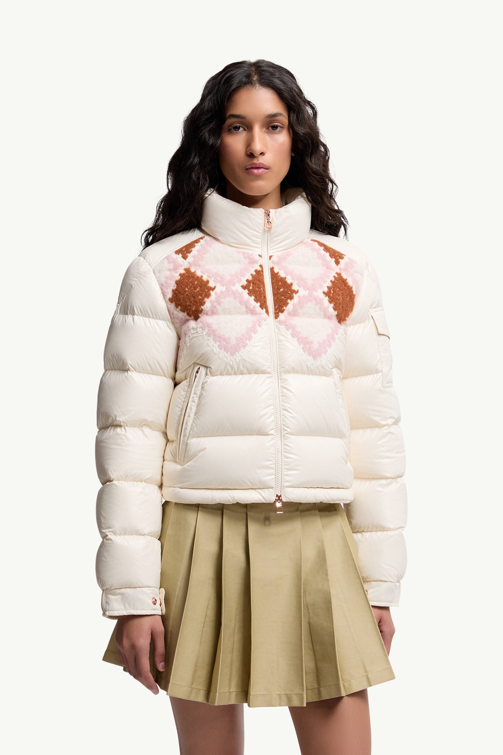 Megara Wool-Trimmed Short Down Jacket - 3