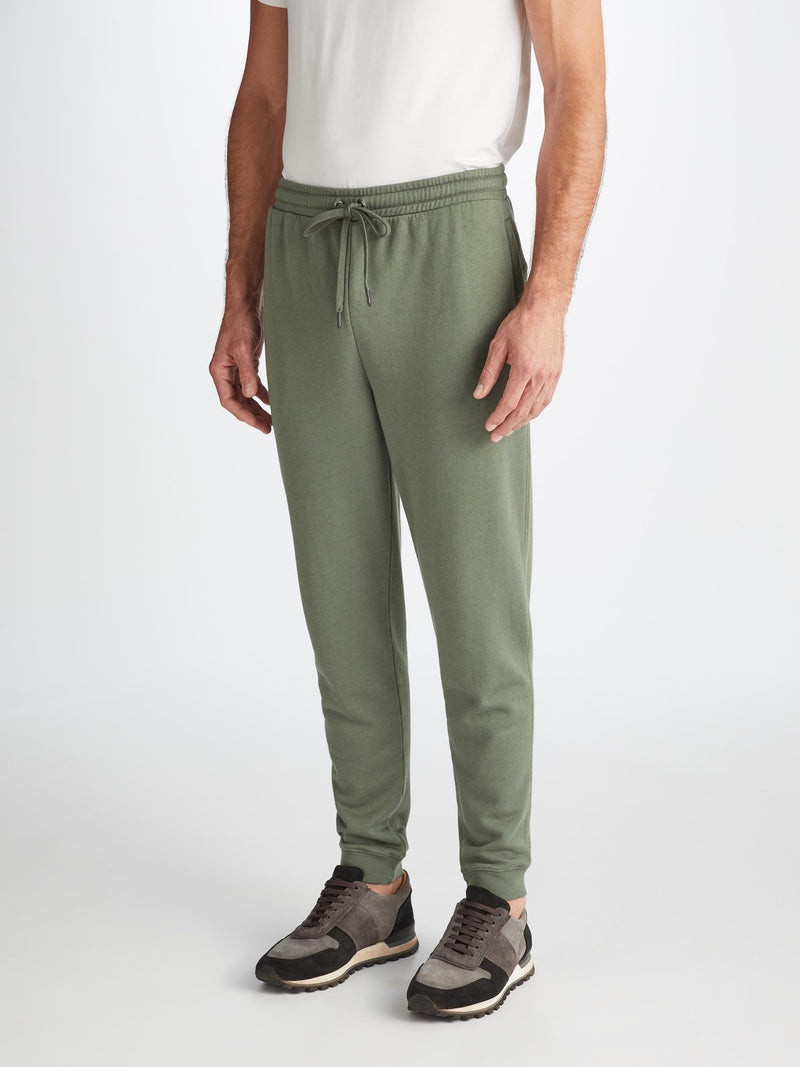 Derek Rose Men's Sweatpants Quinn Cotton Modal Soft Green outlook