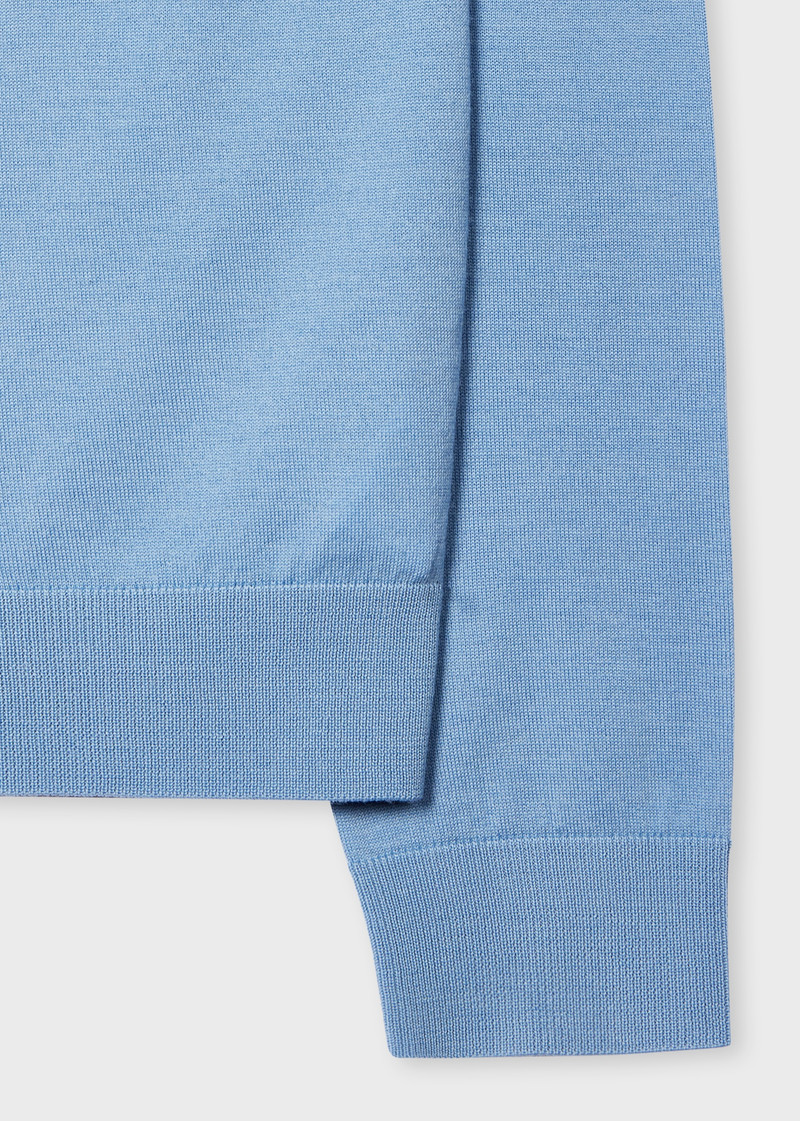 Paul Smith Light Blue 'Signature Stripe' Merino Wool Sweater outlook