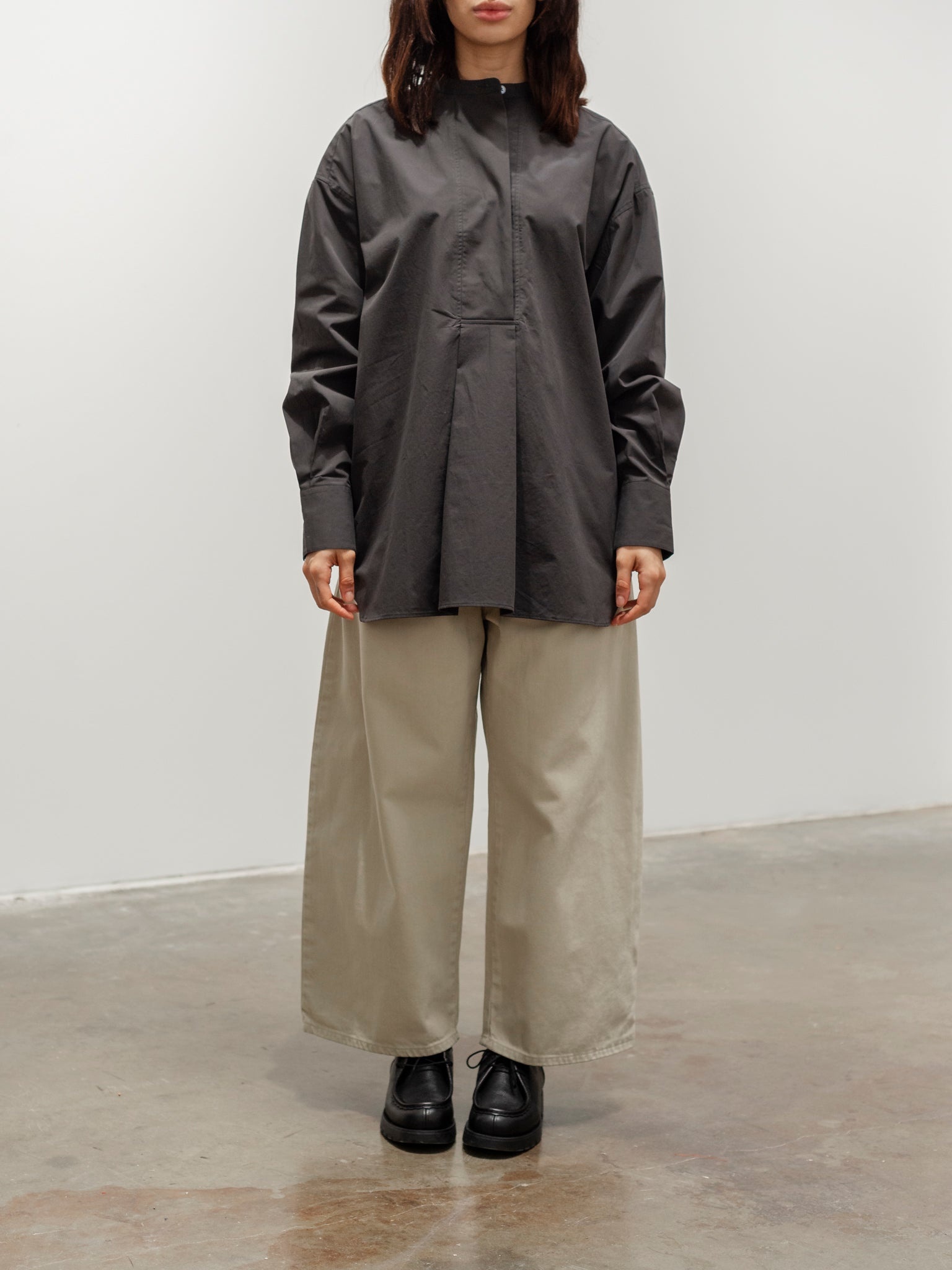 Frink Half Placket Shirt - Asphalt - 2