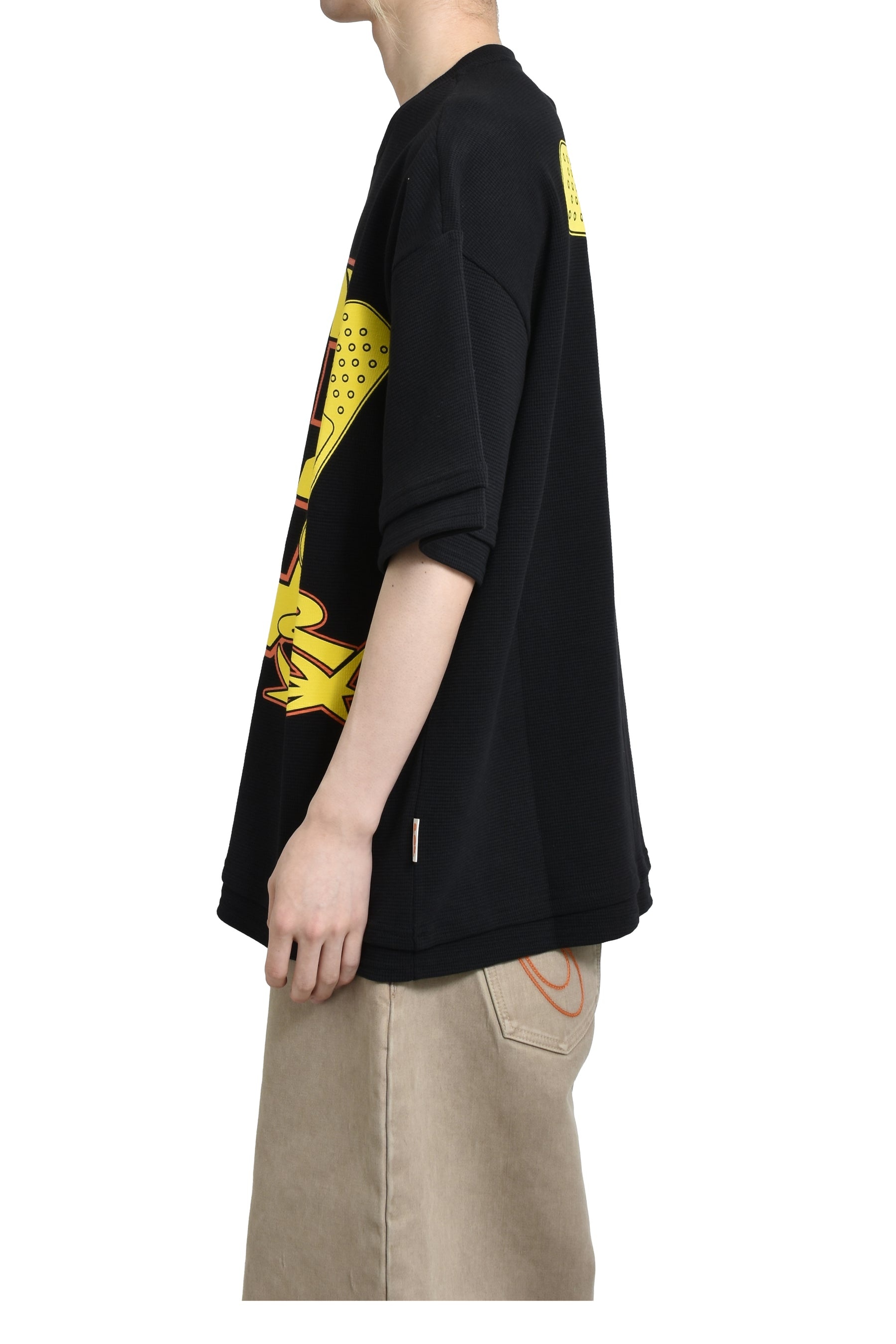 39 WAFFLE TEE (DOM46 WAFFLE) / BLK - 3