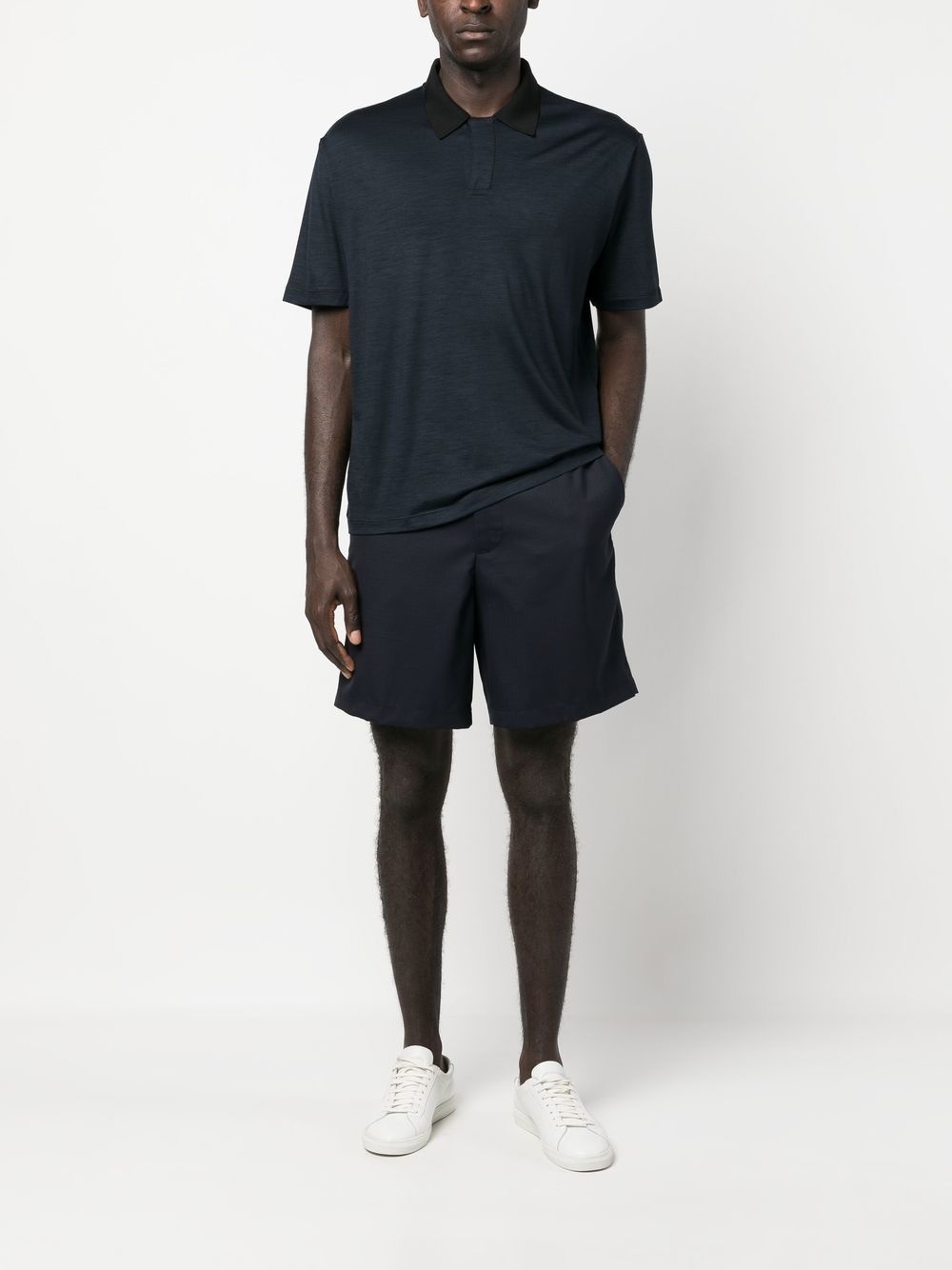elasticated-waistband bermuda shorts - 2