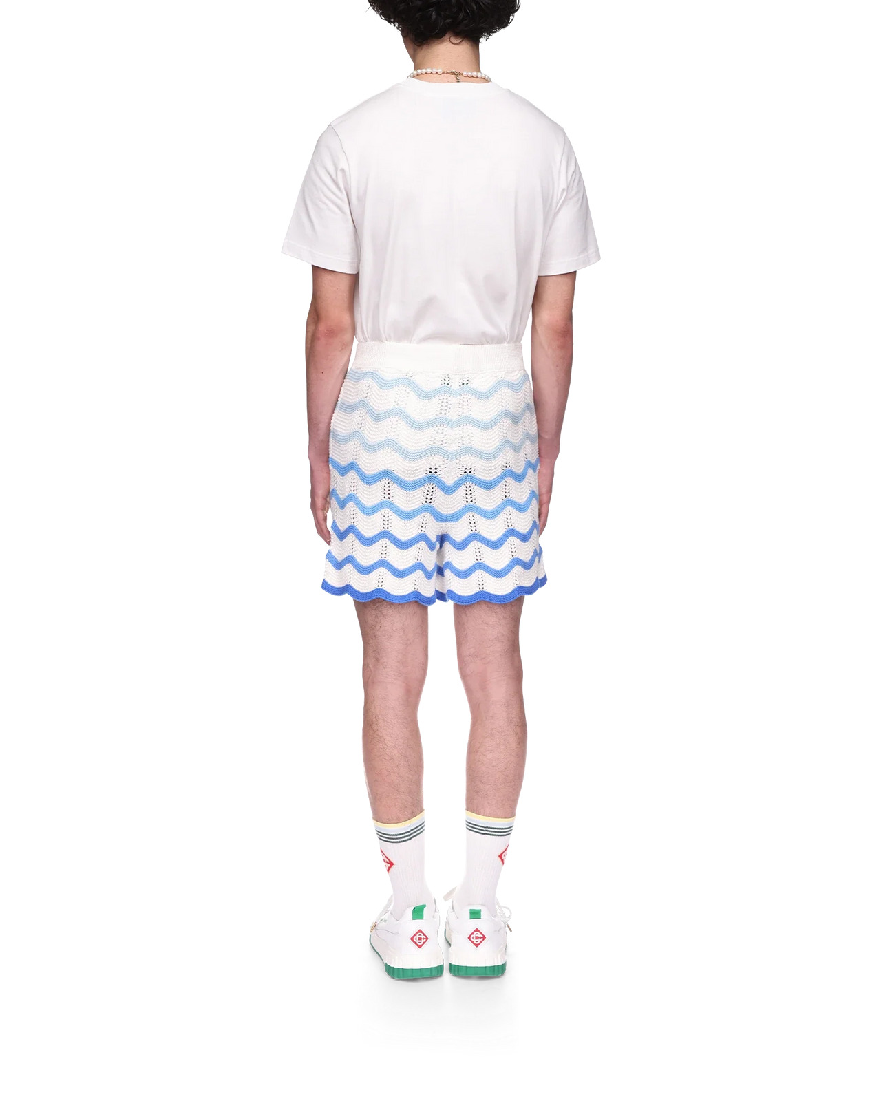Wavy Gradient Crochet Shorts | Casablanca Paris - 4