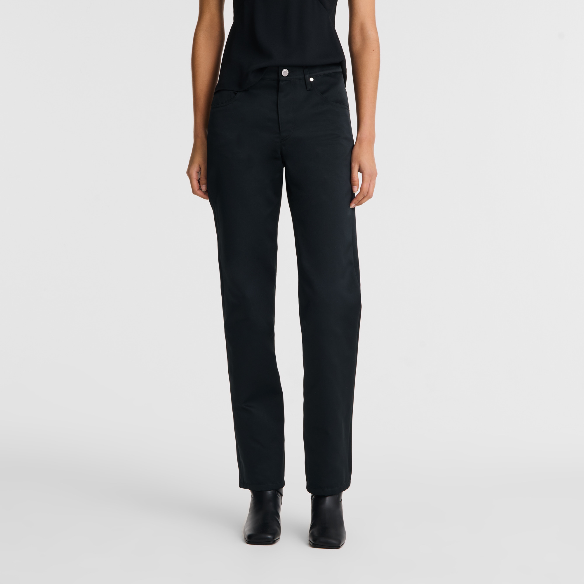 Trousers Black - Techno satin - 3