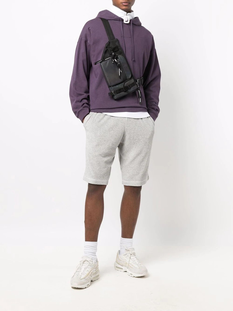 Helmut Lang elasticated track shorts outlook