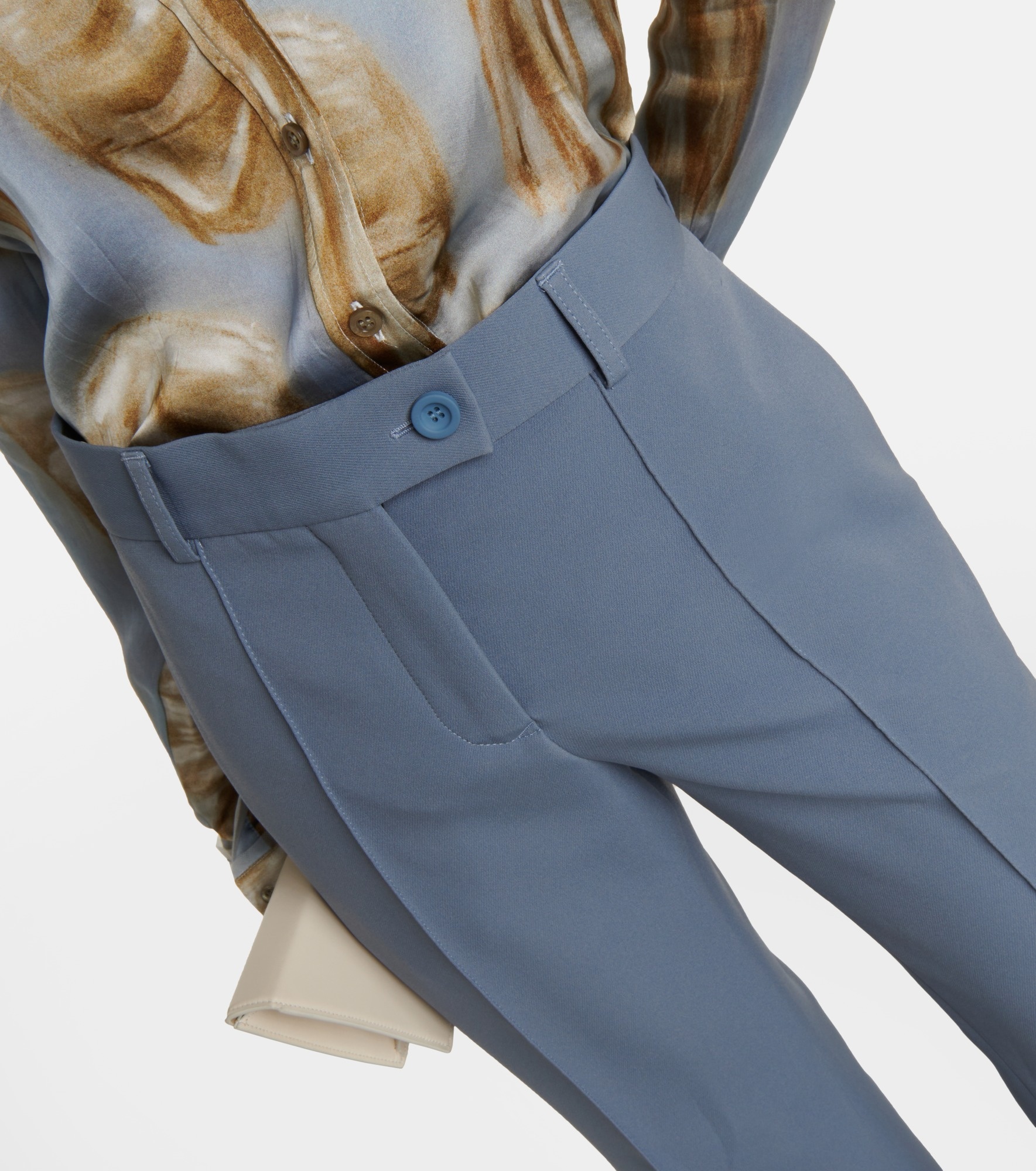 Low-rise wide-leg pants - 4