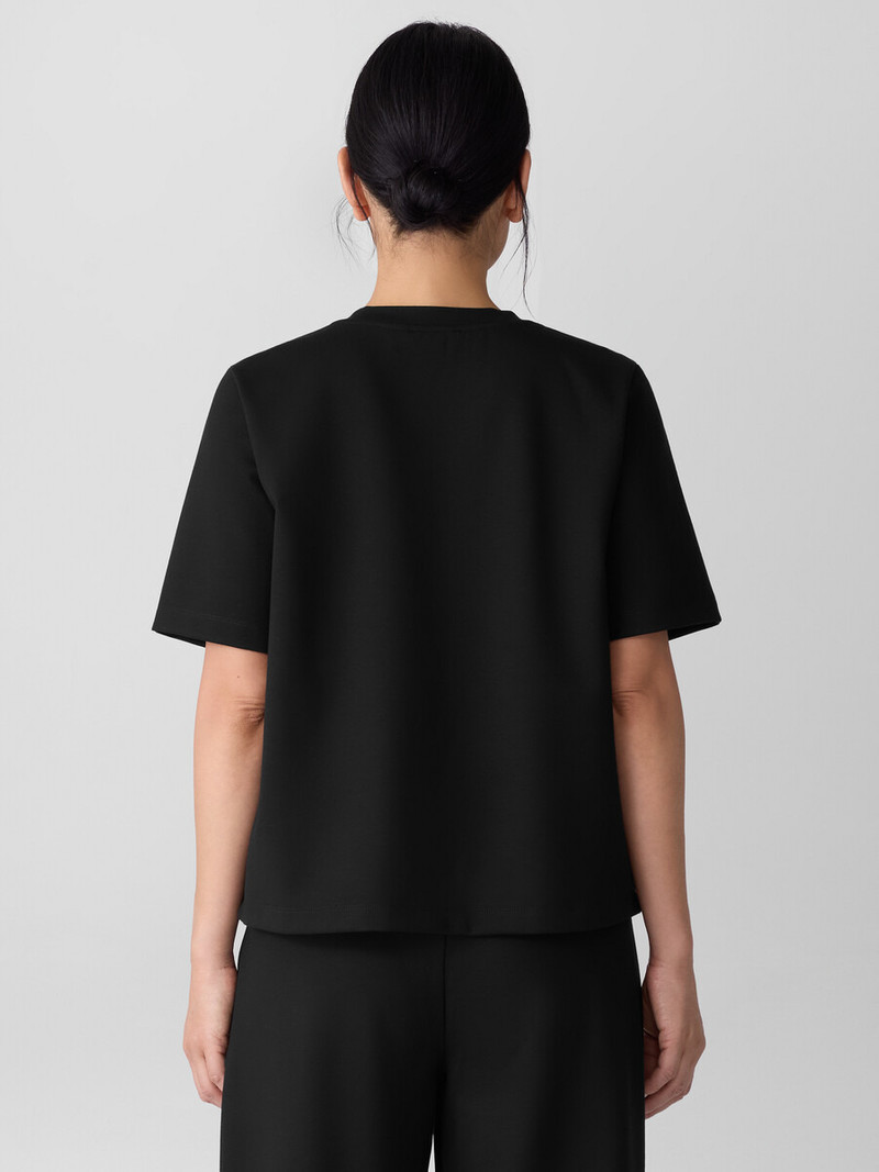 Lightweight Ponte Crew Neck Tee 4
