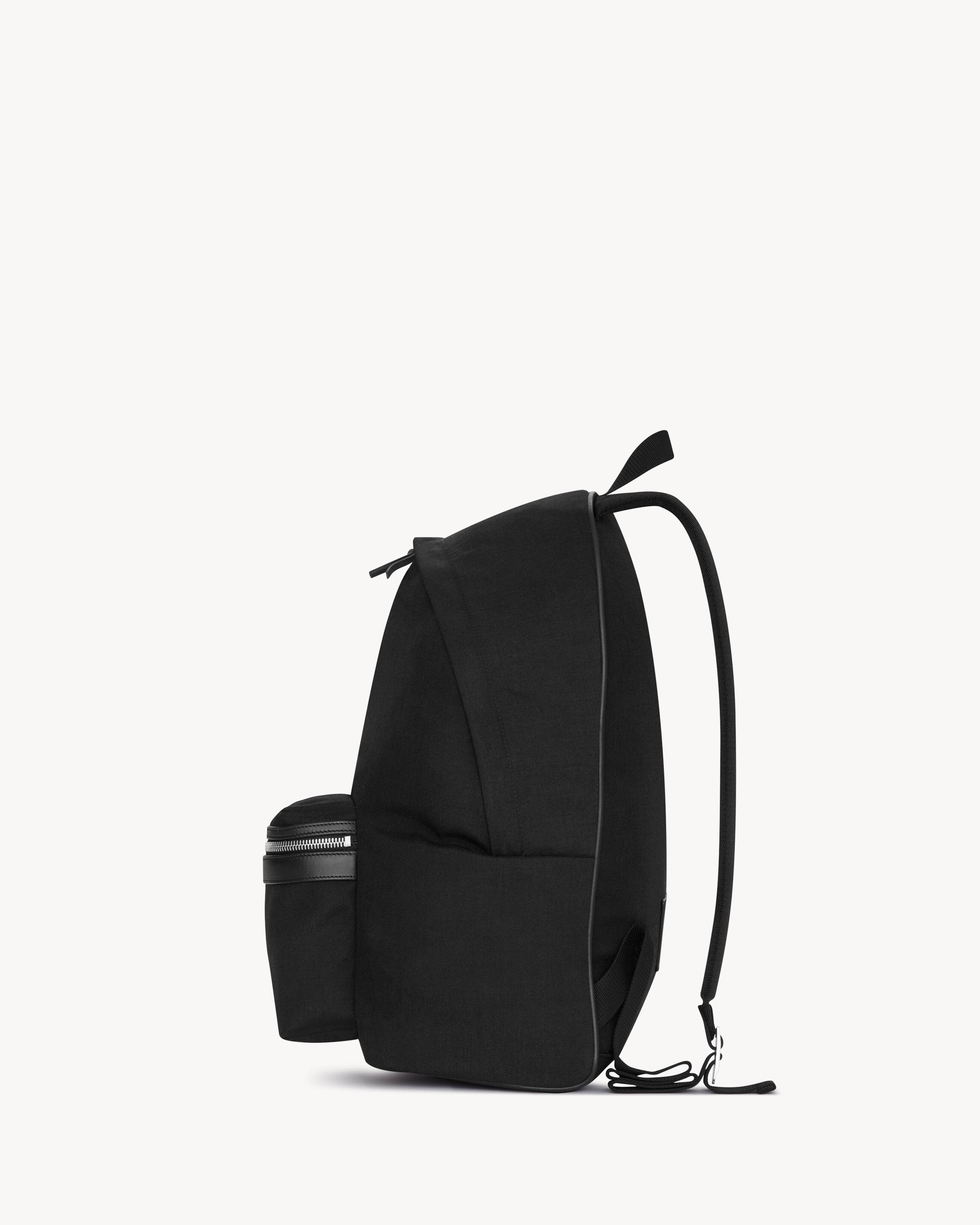 CITY BACKPACK IN CANVAS, NYLON AND LEATHER - 3