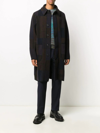 Missoni striped pattern coat outlook