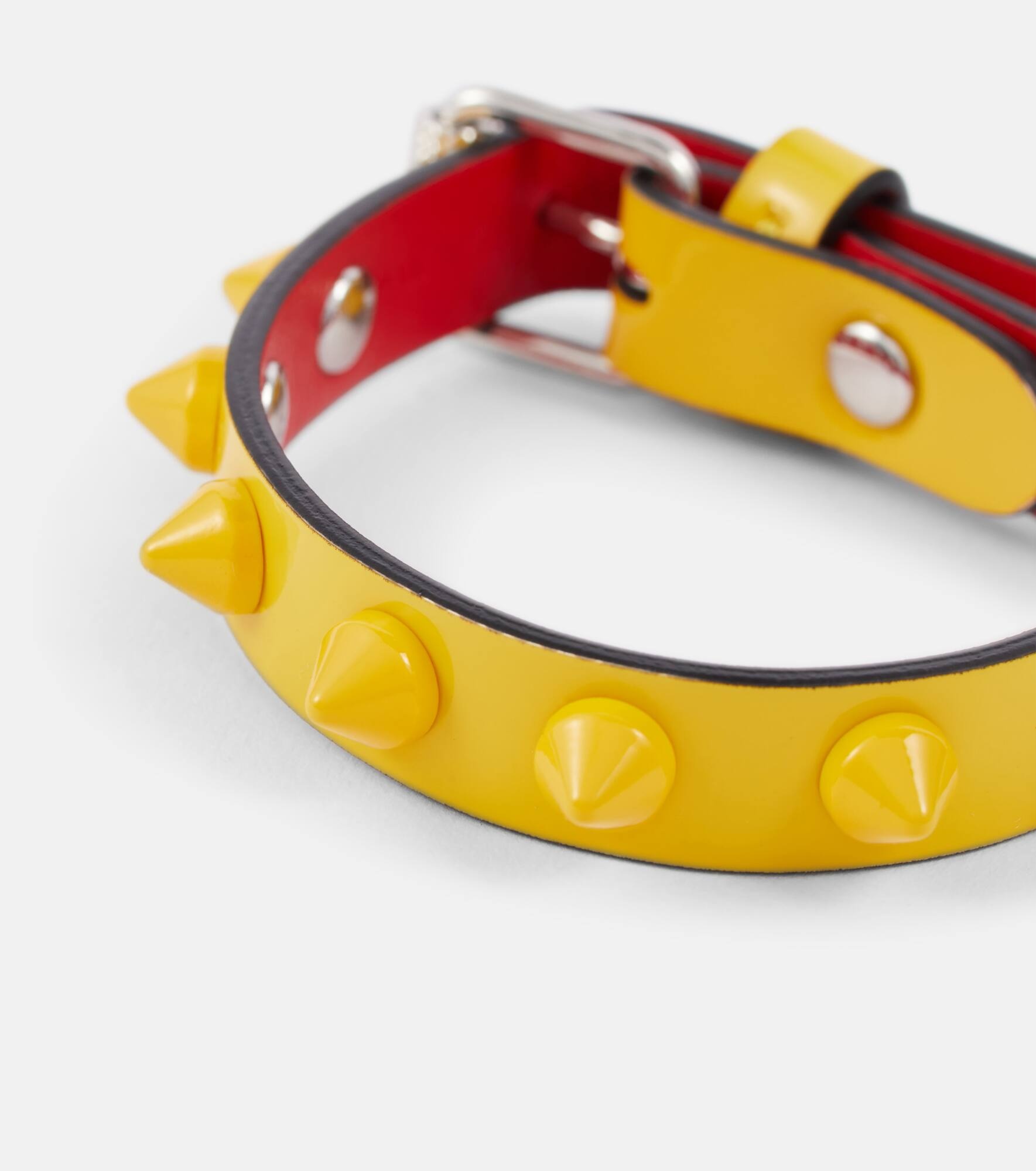 Loubilink embellished leather bracelet - 4