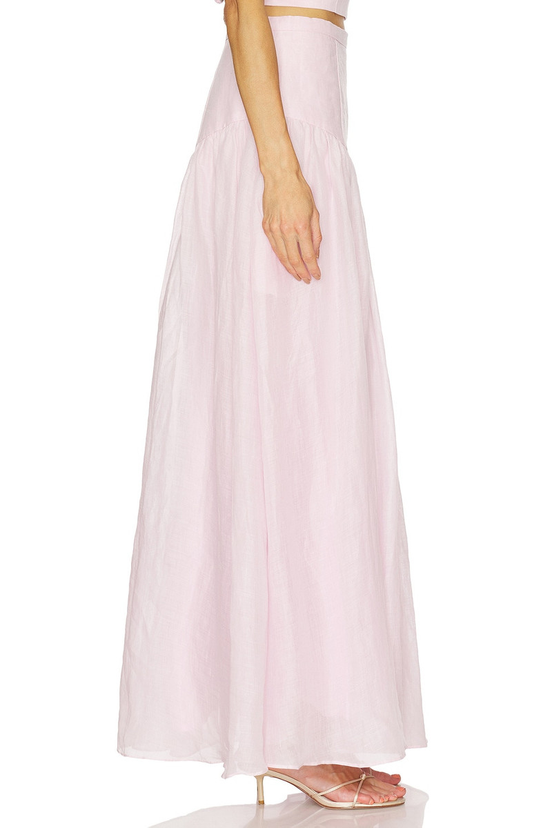 BARDOT Amorette Ramie Maxi Skirt outlook