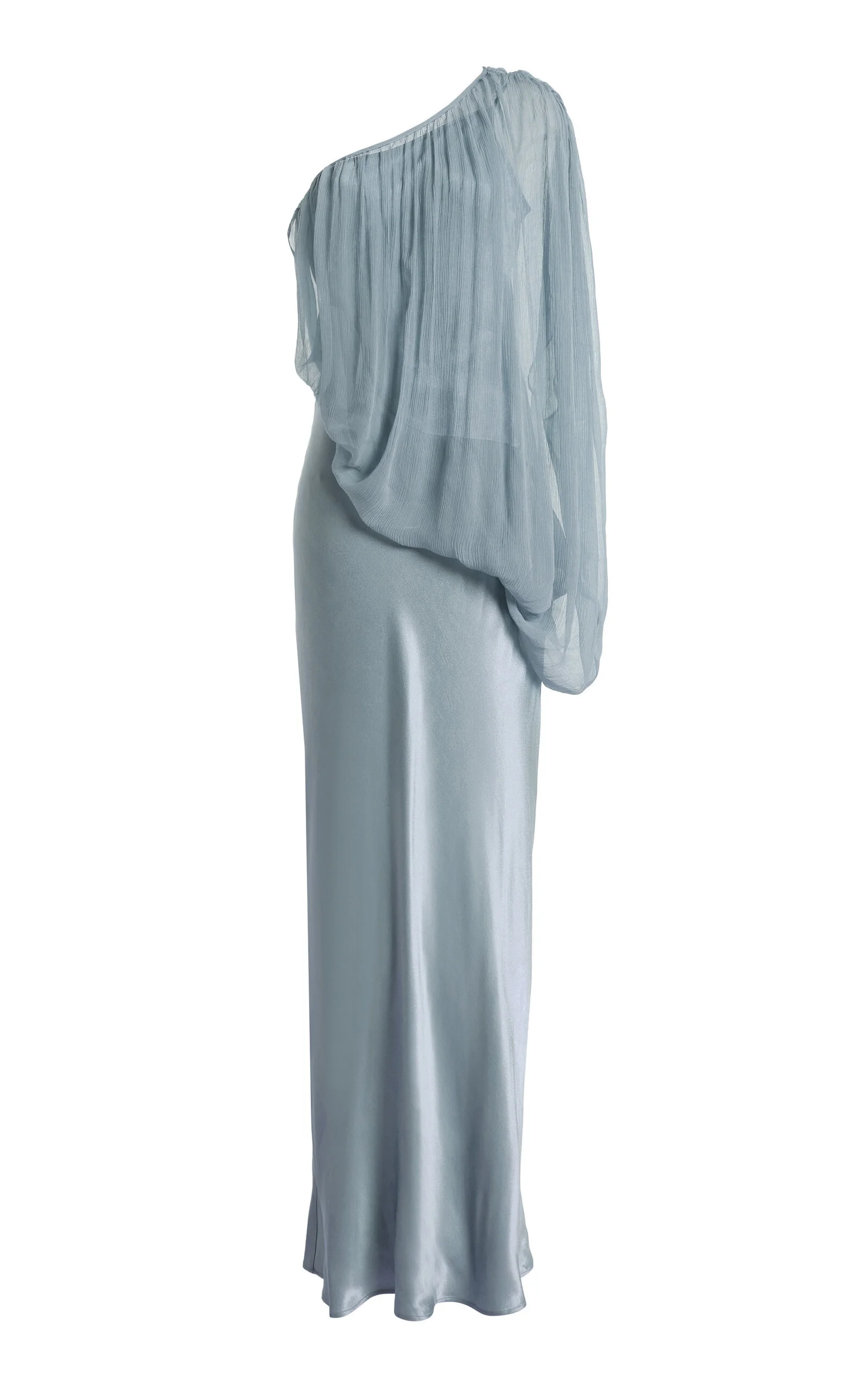 Exclusive Solstice One-Shoulder Chiffon Maxi Dress blue - 1