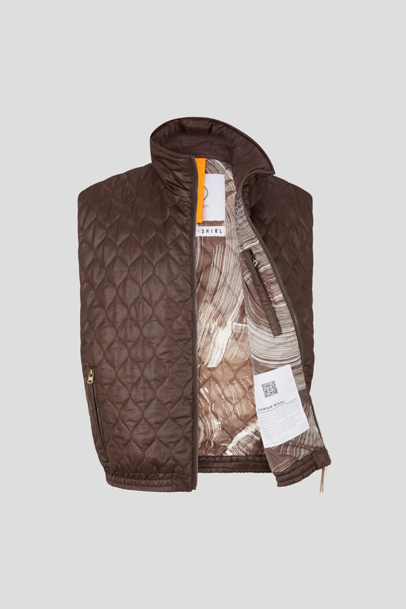 Pride Quilted waistcoat in Chocolate 6