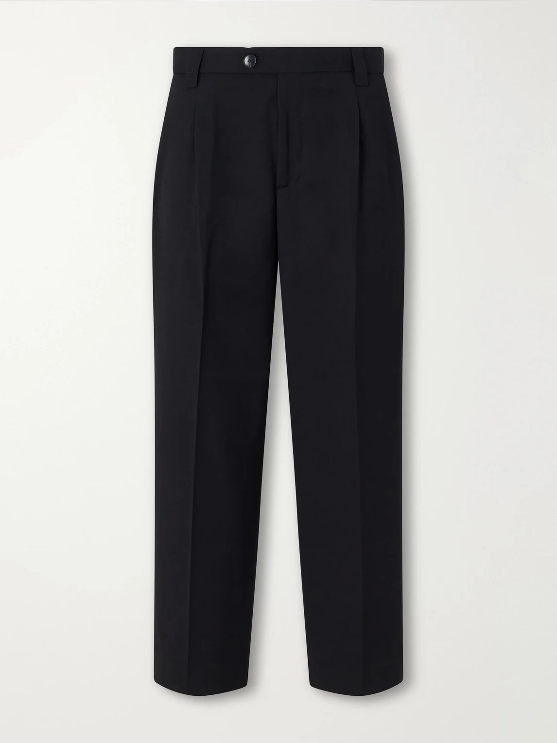 Service Straight-Leg Cotton-Blend Hopsack Trousers - 1