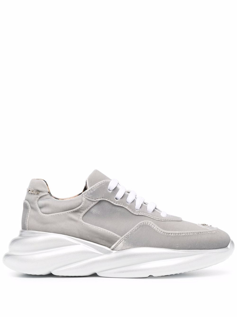 Velvet Runner metallic-effect sneakers 1