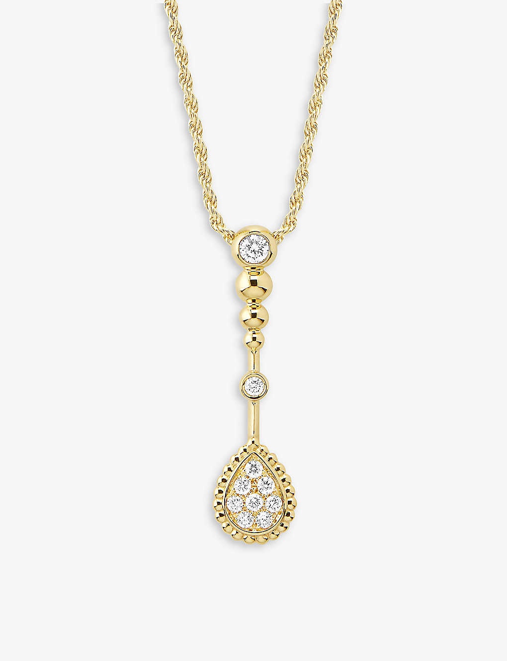 Serpent Bohème 18ct yellow gold and 0.19ct diamond pendant necklace - 2